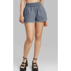 Wild Fable High Waisted Elastic Pull On Gray Shorts